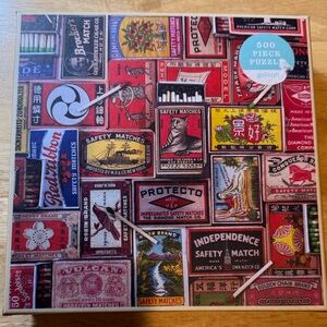 Galison 500 piece Vintage Matchboxes jigsaw puzzle
